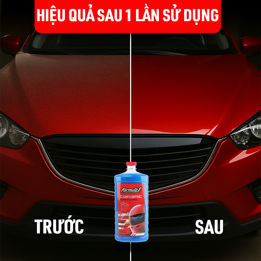 Nước rữa xe có đánh bóng Ceramic đậm đặc Formula 1 (946ml) # 617700