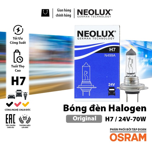 [BDNLXH724VN499A] Bóng H7 N499A 24V - 70W NEOLUX