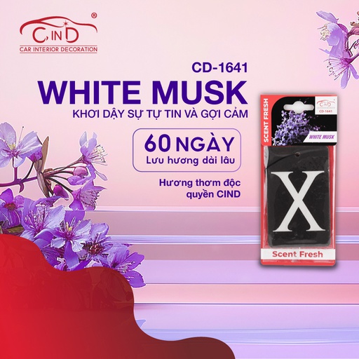 [DTATLCD1641] Lá thơm CIND 8g CD-1641 WHITE MUSK