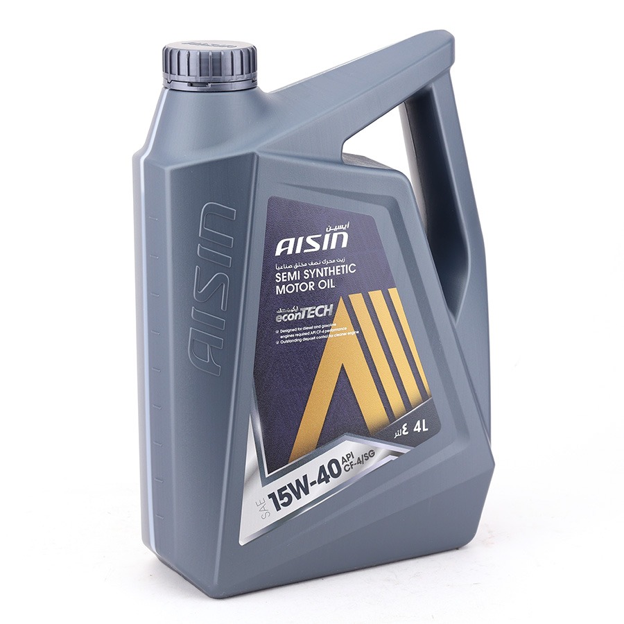 Nhớt Động Cơ Aisin 15W-40 CF4/SG Semi Synthetic 4 Lít ECSF1544PB