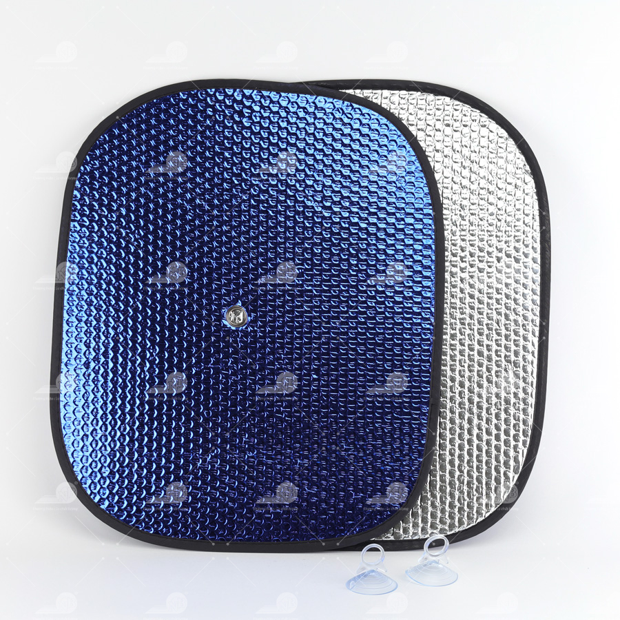 Che nắng xốp tròn nhỏ CIND (màu bạc/Lam) CD-C044 36*44CM 1SET/2PCS 
