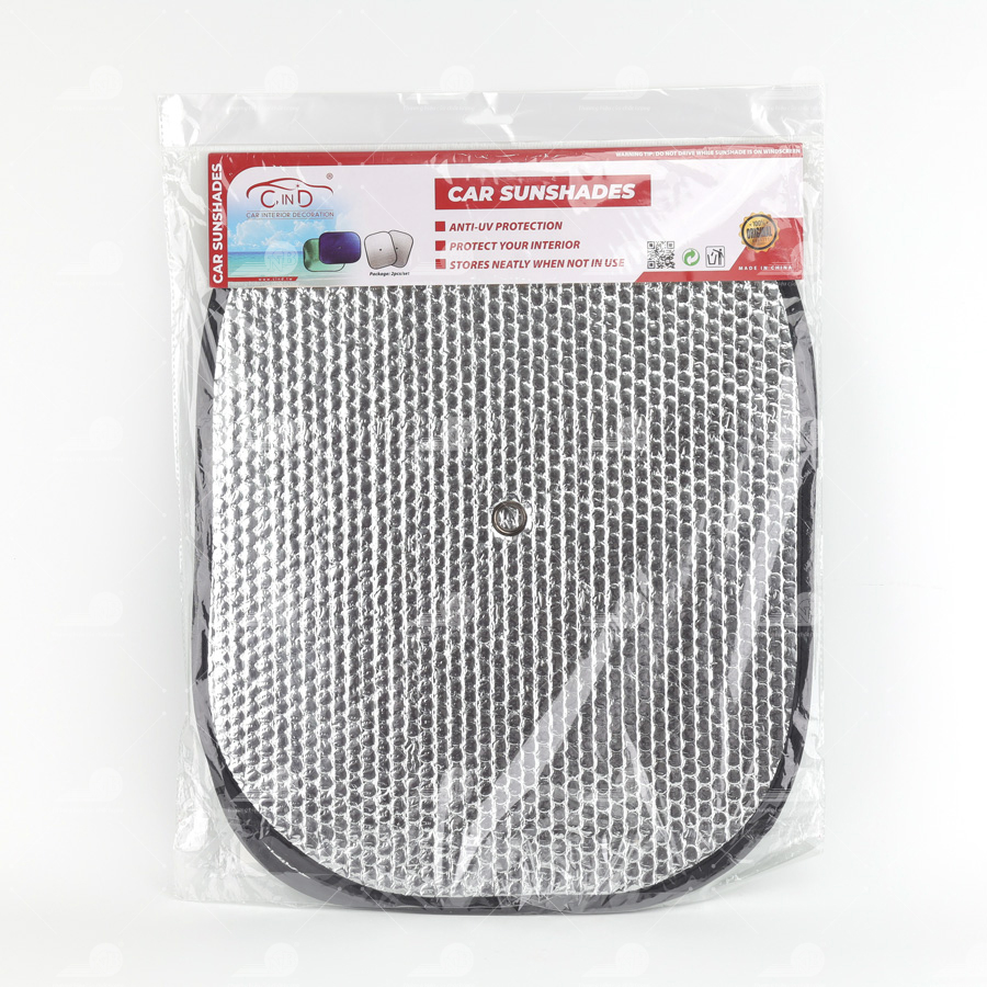 Che nắng xốp tròn nhỏ CIND (màu bạc/xanh) CD-C044 36*44CM 1SET/2PCS 