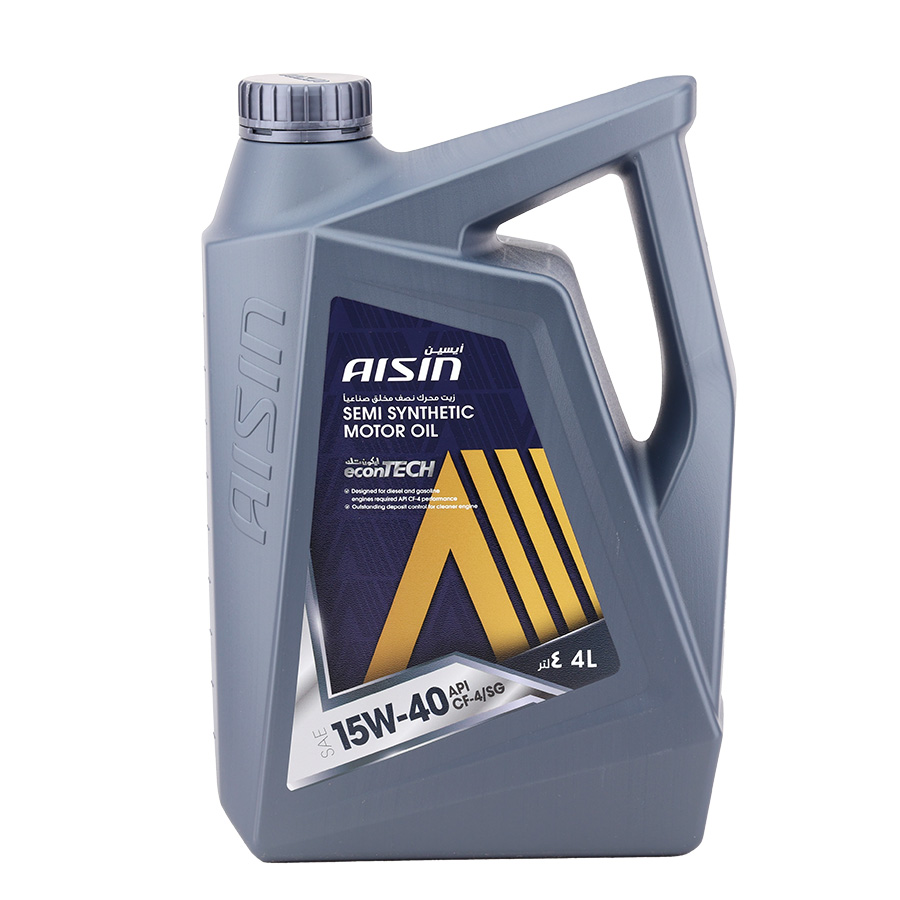 Nhớt Động Cơ Aisin 15W-40 CF4/SG Semi Synthetic 4 Lít ECSF1544PB