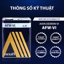 Nhớt Hộp Số Tự Động Aisin AFW-VI DexronVI  4 Lít ATFDVI4S