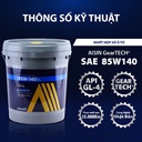 Nhớt Hộp Số Thường Aisin 85W-140 GL-4  18 Lít GSL4851418PL