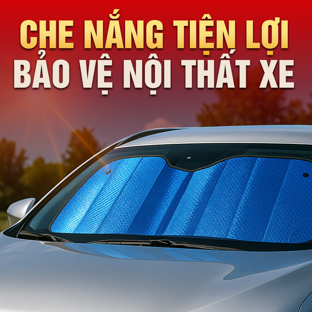 Che nắng xốp trước dài CIND (màu bạc/Lam) CD-F001 70*145CM