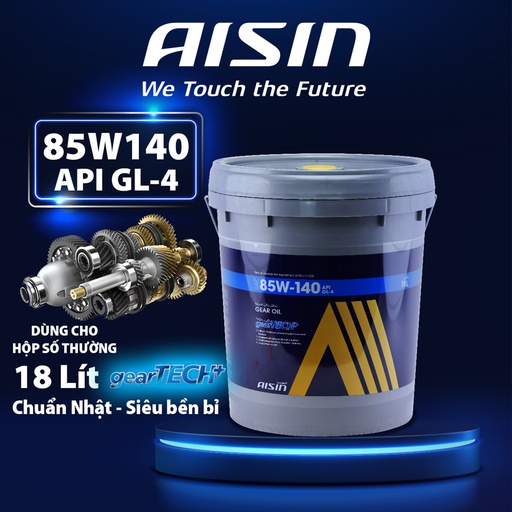 [9NAGSL4851418PLN] Nhớt Hộp Số Thường Aisin 85W-140 GL-4  18 Lít GSL4851418PL