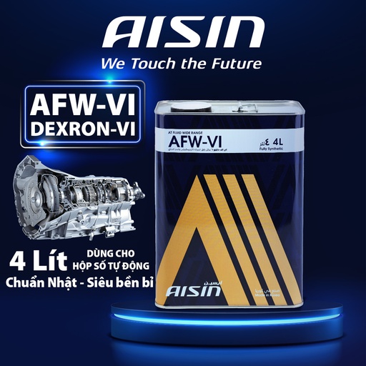 [9NAATFDVI4S] Nhớt Hộp Số Tự Động Aisin AFW-VI DexronVI  4 Lít ATFDVI4S