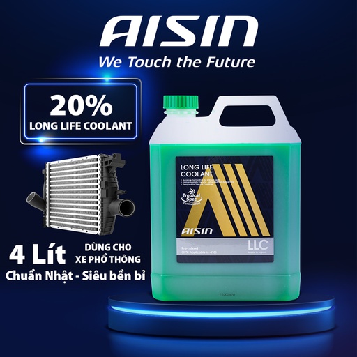 [9ALCPM20A4LG] Nước giải nhiệt Aisin (màu xanh/ 4 Lít)) LCPM20A4LG