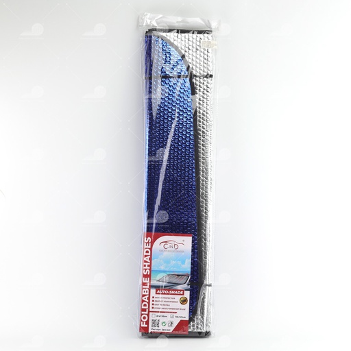 [CNLXCDF001L] Che nắng xốp trước dài CIND (màu bạc/Lam) CD-F001 70*145CM