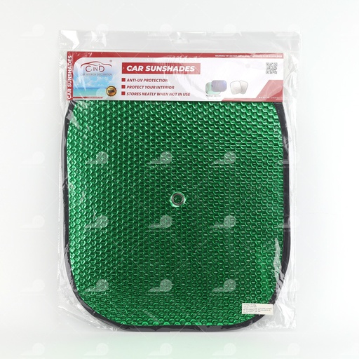 [CNLXCDC044X] Che nắng xốp tròn nhỏ CIND (màu bạc/xanh) CD-C044 36*44CM 1SET/2PCS 